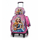 Mochila Niños Escolar Moda Ruedas Diseño princesas  3 piezas - Miniatura 2