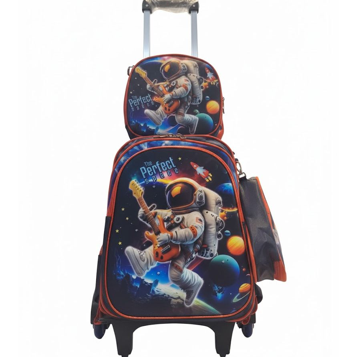 Mochila Niños Escolar Moda Ruedas Diseño 3 piezas 3