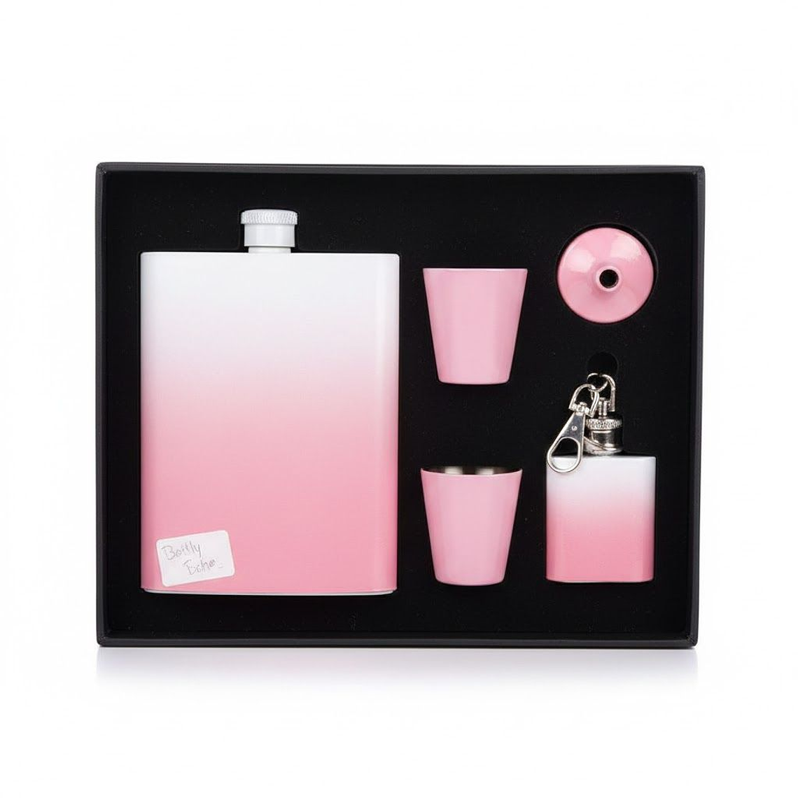 Set Petaca Licorera De Aluminio Con Accesorios Tapa Rosca 1