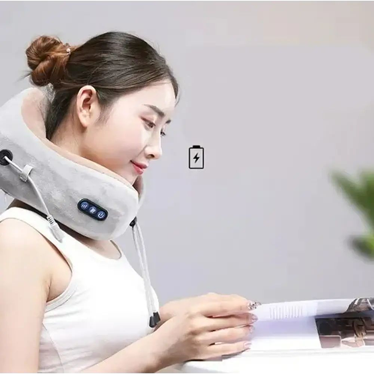 Masajeador Acolchado Eléctrico Cuello Cervical Recargable 2