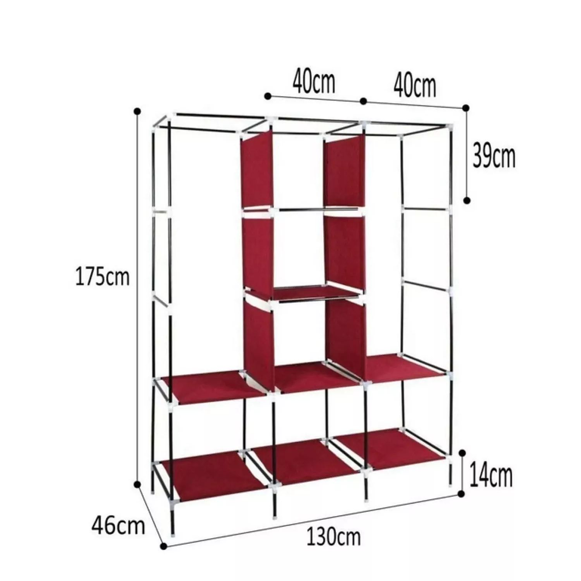 Closet De Tela Ropero Armable Grande Armario 2