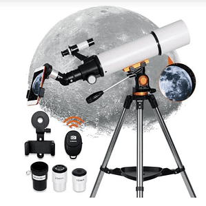 Telescopio portátil de viaje con adaptador