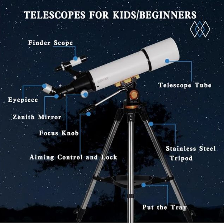 Telescopio portátil de viaje con adaptador 2