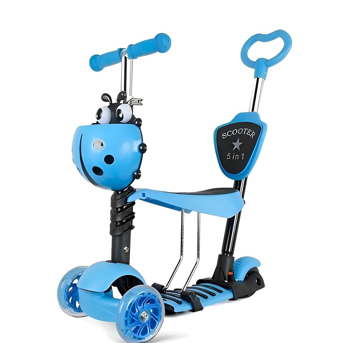 Scooter Monopatin 3 En 1 Ajustable azul 2