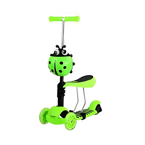 Scooter Monopatin 3 En 1 Ajustable verde