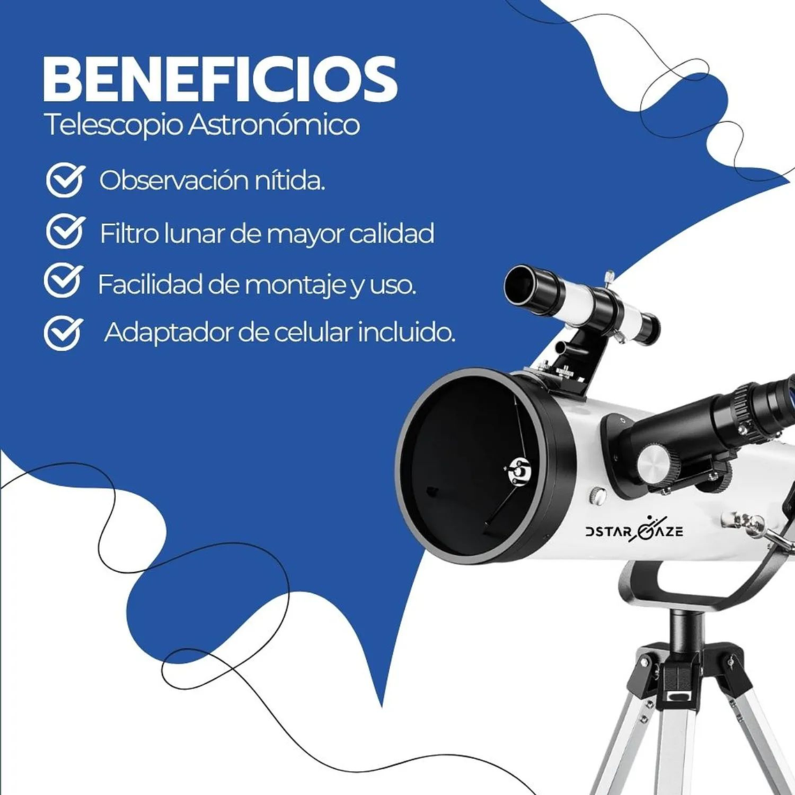 Telescopio Astronómico Profesional F70076 4