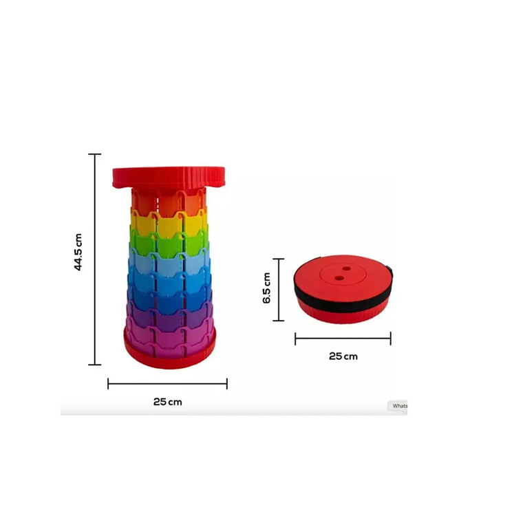 Banco Taburete Retractil Telescopico Silla Camping Multiuso 4