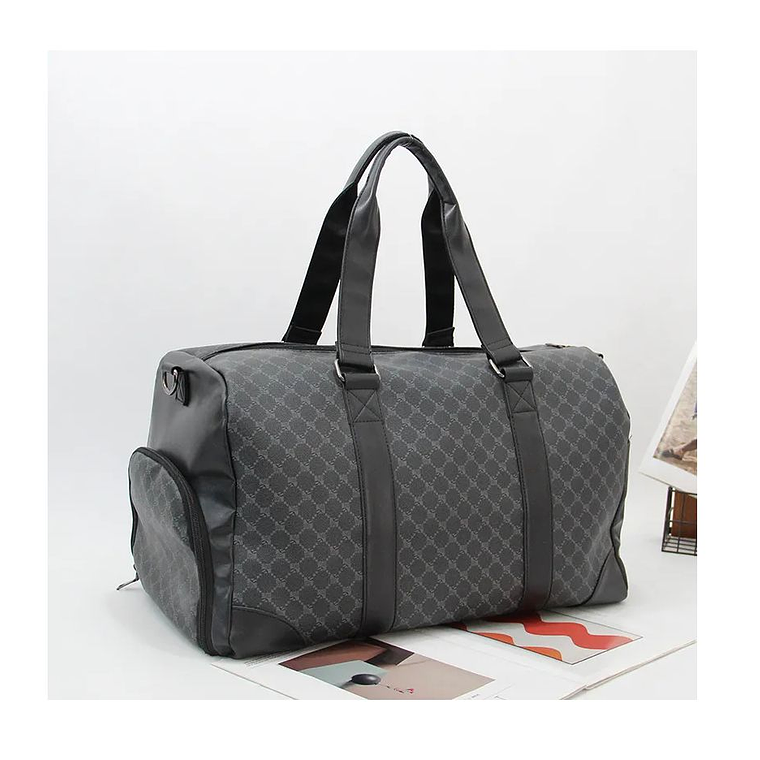 Bolso De Viaje o Gimnasio Negro cuadro 1