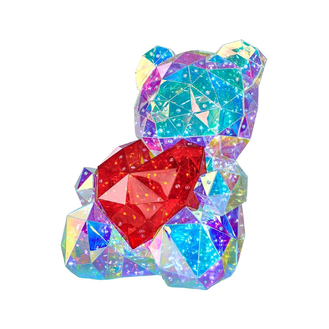 Oso Corazon con luz Led 40cm San Valentin Regalo 2