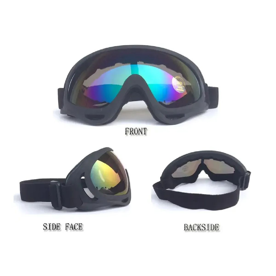 Antiparras Lente Ajustable Deportivo Protección Para Nieve Rosado 3