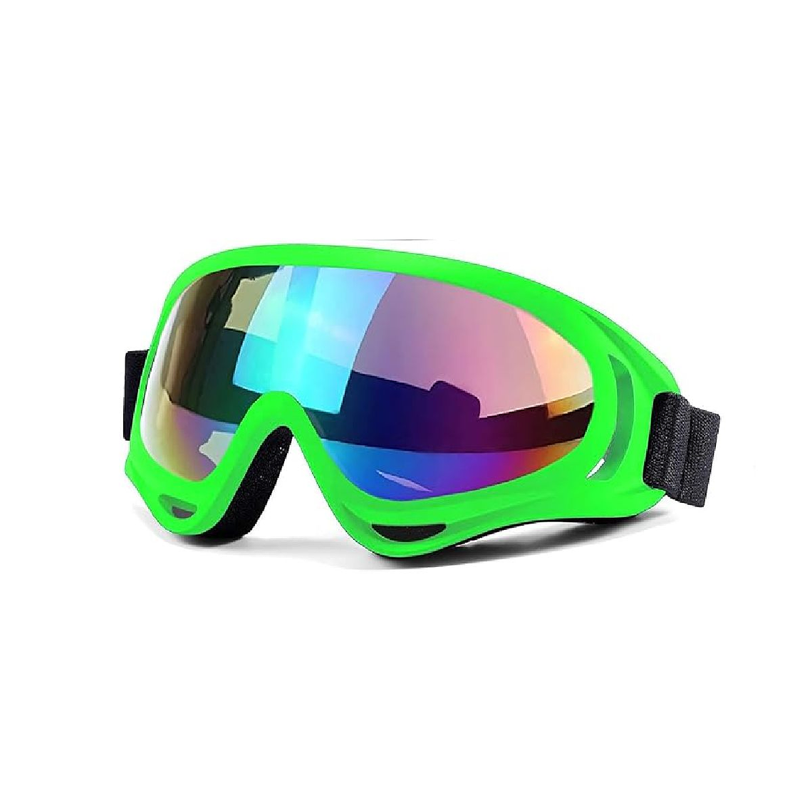 Antiparras Lente Ajustable Deportivo Protección Para Nieve Verde 1