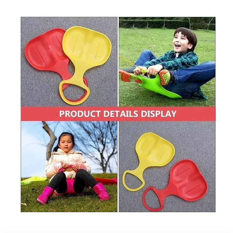 Trineo De Nieve Para Exteriores, Invierno, Plástico, Esquí 4