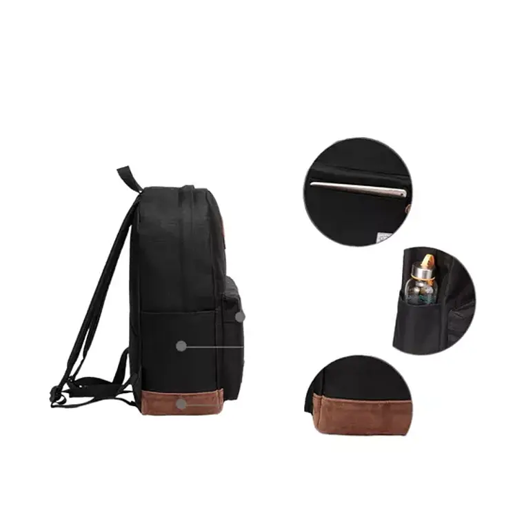 mochila Unisex multiuso negro 2