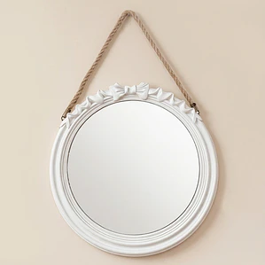 Espejo Decorativo Colgante con Cuerda 