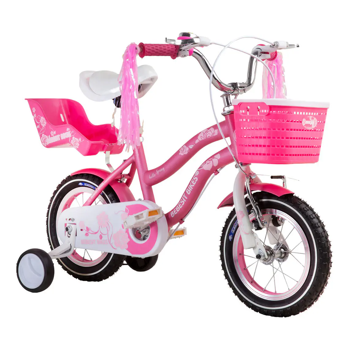 Bicicleta Infantil Queen Aro 12 Rosada 1