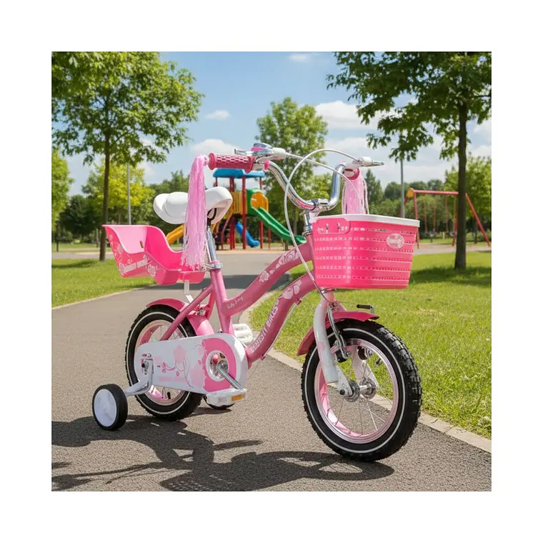 Bicicleta Infantil Queen Aro 12 Rosada 2