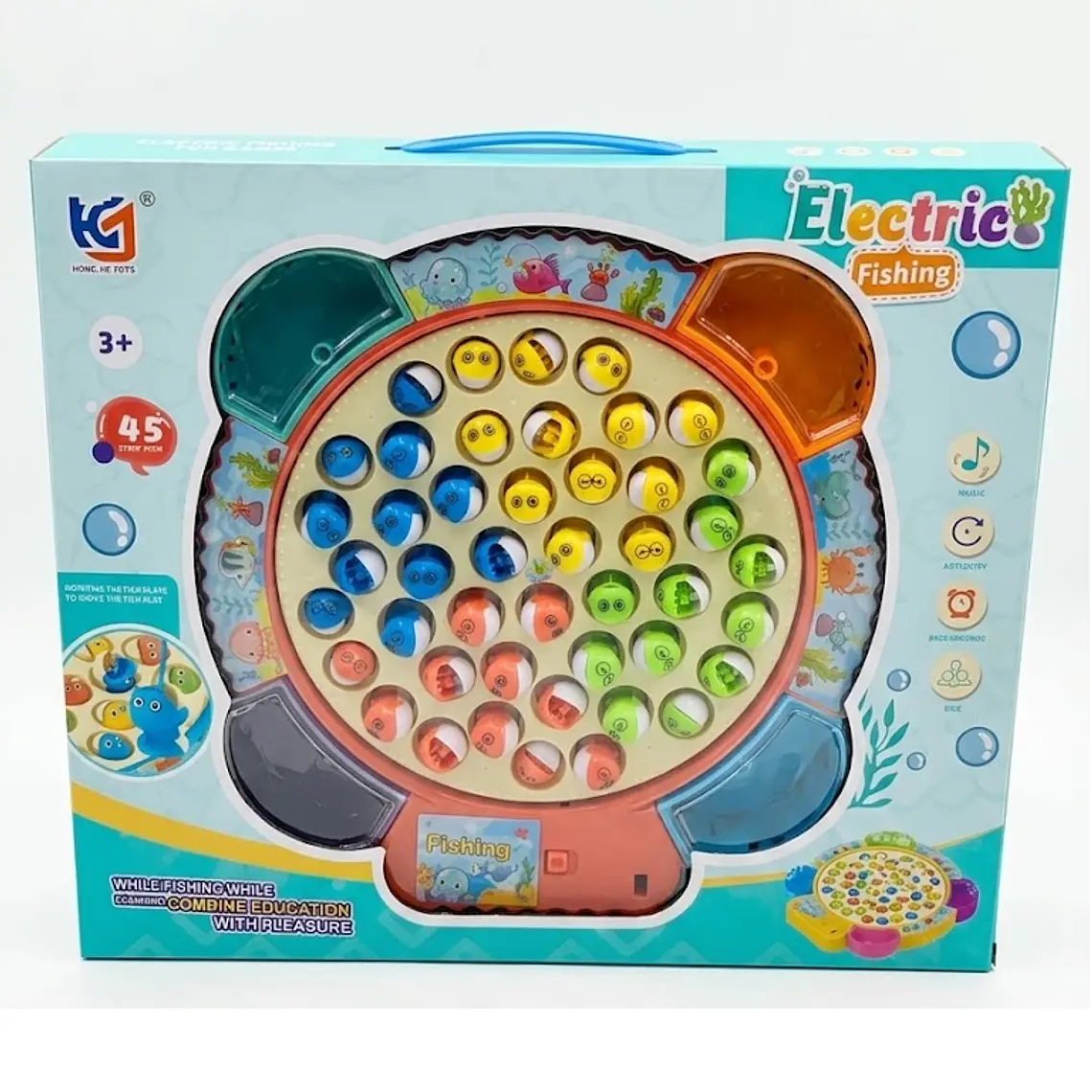 Juego De Pesca Giratorio 45 Peces 2