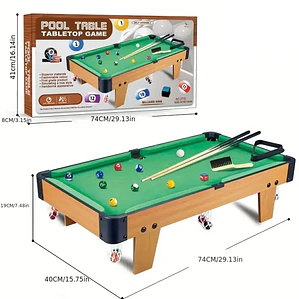 Juego Mesa De Billar Tabla De Pool con Accesorios