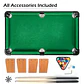 Juego Mesa De Billar Tabla De Pool con Accesorios - Miniatura 3