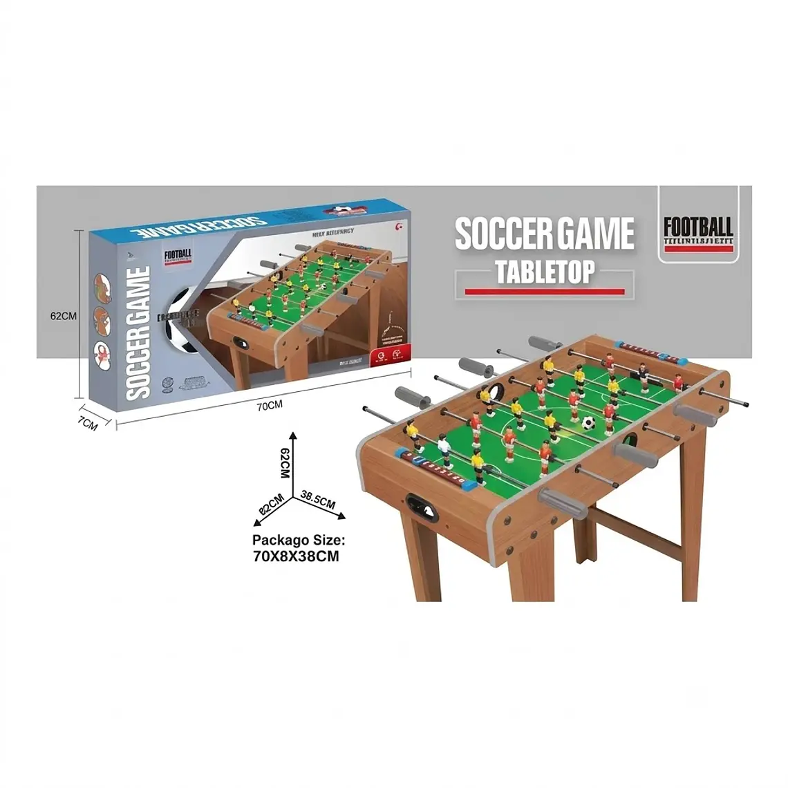 Juego Futbolito De Mesa 70cm taca taca 1