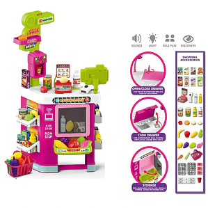 Cocina de Juguete Infantil Chef Kitchen 67 Piezas con Luz y Sonido