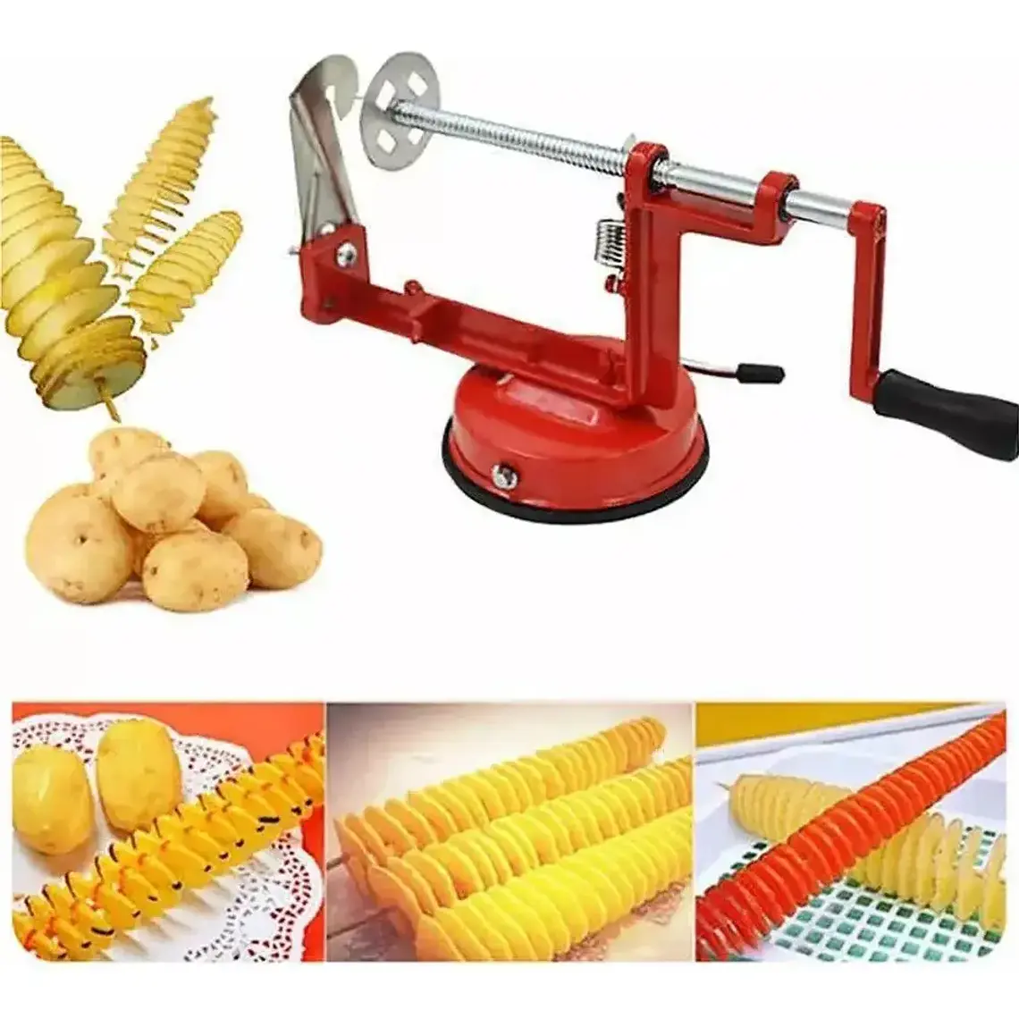 Maquina Pelador Papas Cortador Espiral Verduras 1