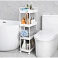 Carro Organizador Estante De Baño / Cocina De 4 Niveles Con Ruedas - Miniatura 2