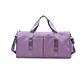 Bolso Deportivo viaje o gym Con Separación negro verde lila - Miniatura 4