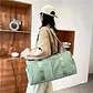 Bolso Deportivo viaje o gym Con Separación negro verde lila - Miniatura 8