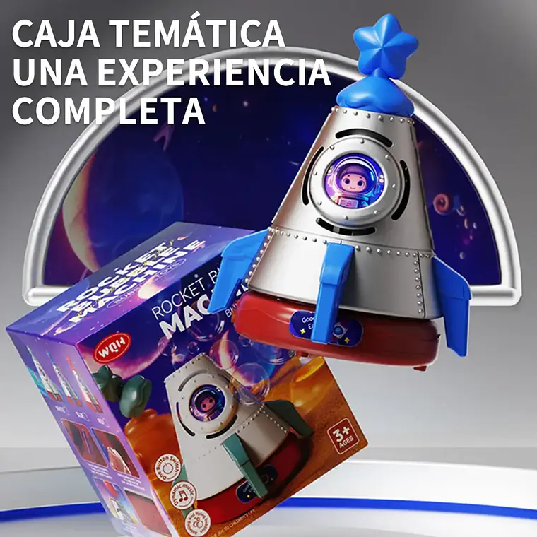  Máquina De Burbujas Automática Recargable Con Giratorio 2