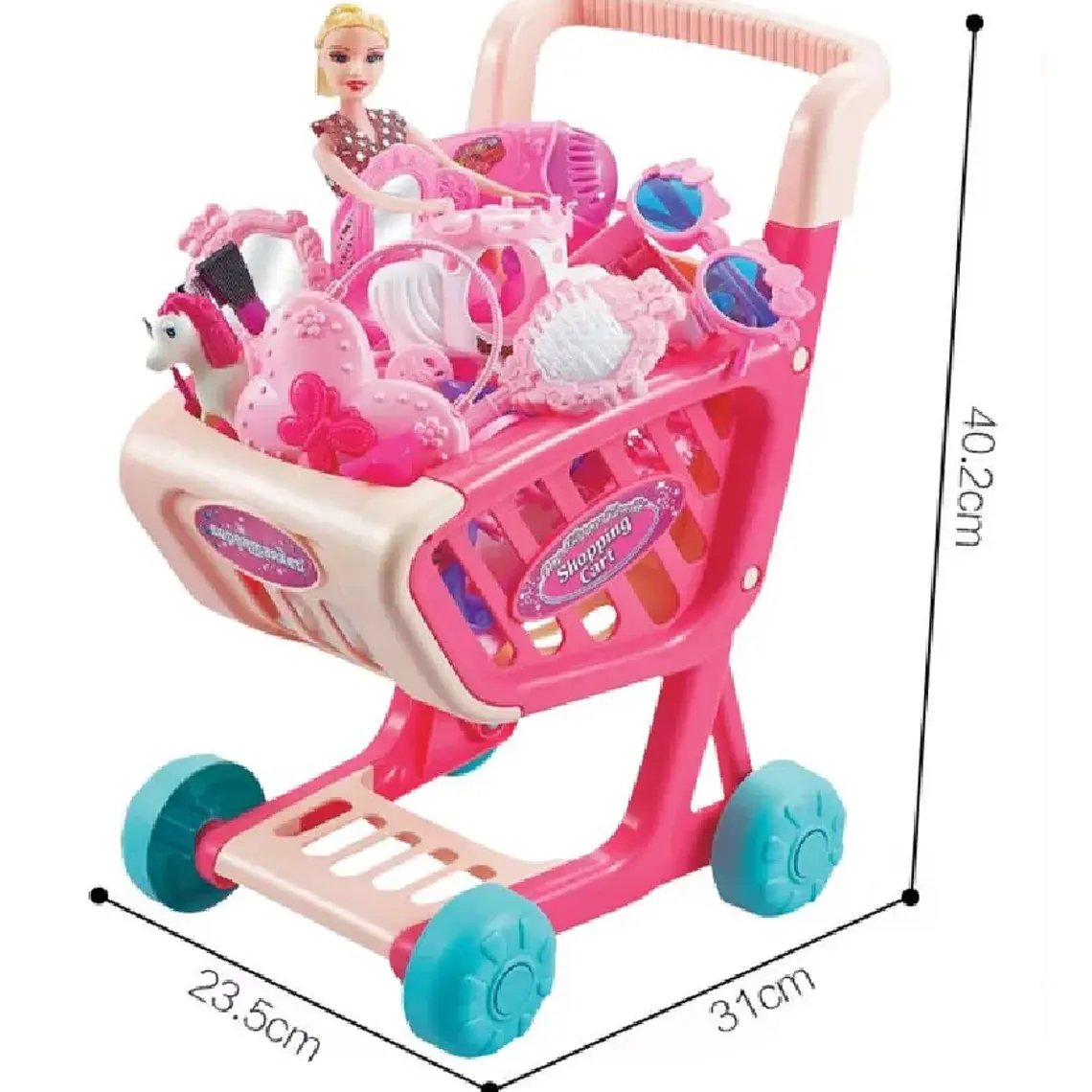 Carro Supermercado Juguete Carrito Compras 28 Piezas 4