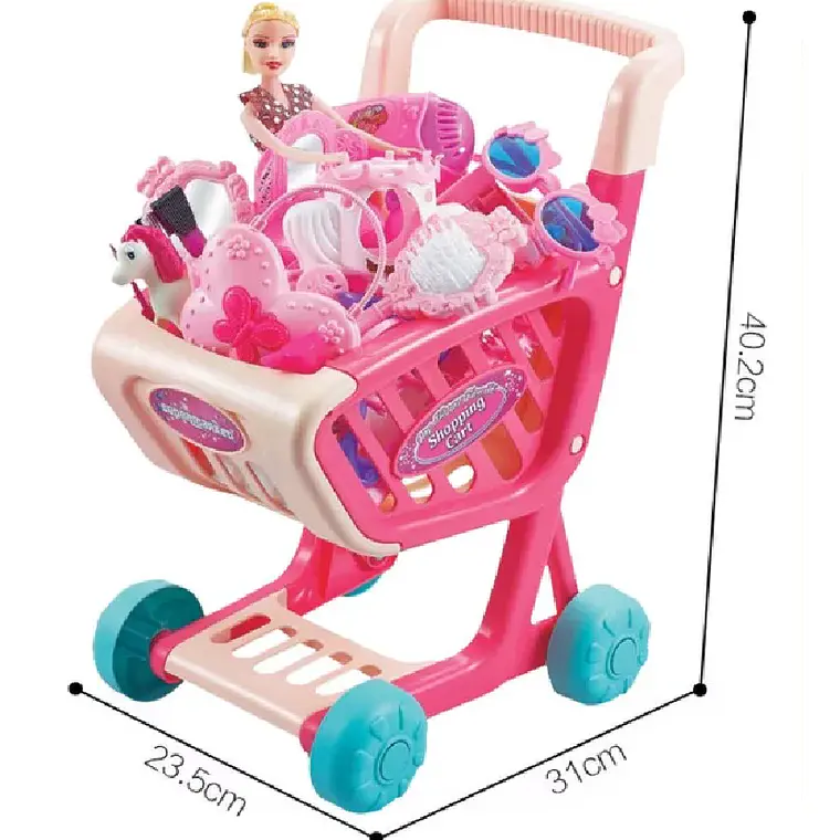 Carro Supermercado Juguete Carrito Compras 28 Piezas 4