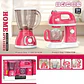 Set Juguete Cocina Licuadora Y Batidora Para Niñas Rosa - Miniatura 3