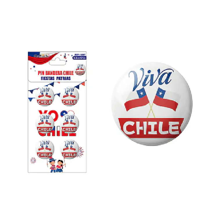 Chapitas de Fiestas Patrias 18 unidades  1