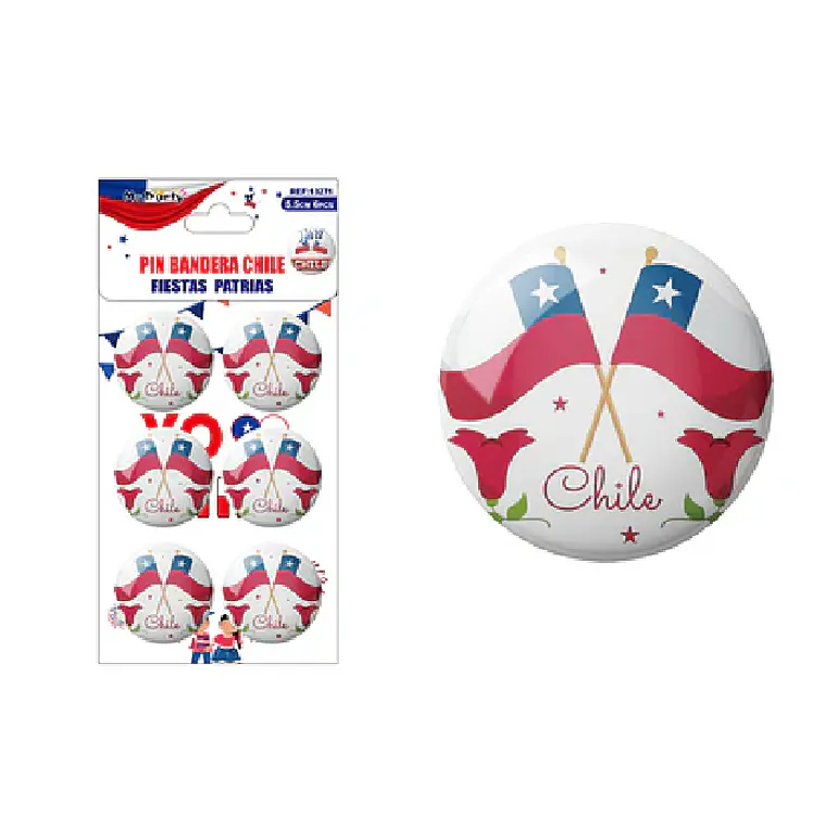 Chapitas de Fiestas Patrias 18 unidades  3