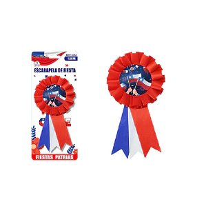Escarapela Fiestas Patrias 15cm x3