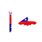 Volantín/ Cometa Bandera Chile Fiestas Patrias x3 unidades  - Miniatura 2