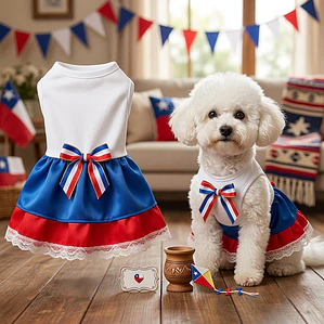 Falda para mascotas Fiestas Patrias