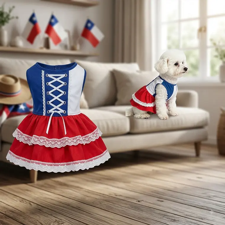 Falda para mascotas Fiestas Patrias  1