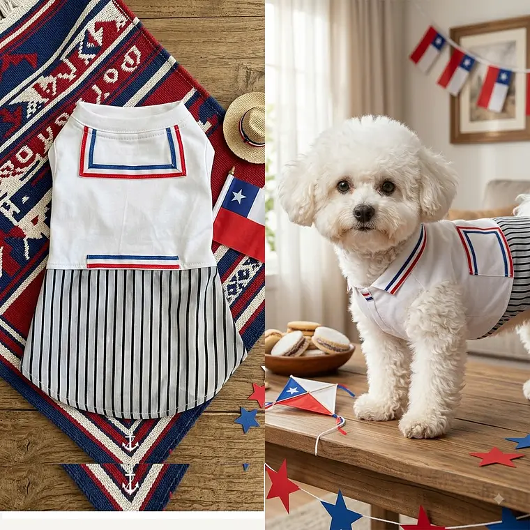 Falda para mascotas Fiestas Patrias 1
