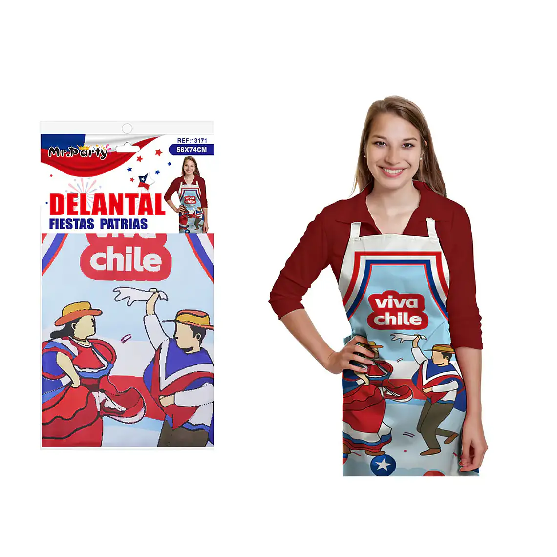 Delantal de Fiestas Patrias 58*74cm 2