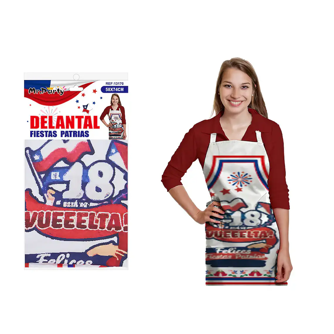 Delantal de Fiestas Patrias 58*74cm 3