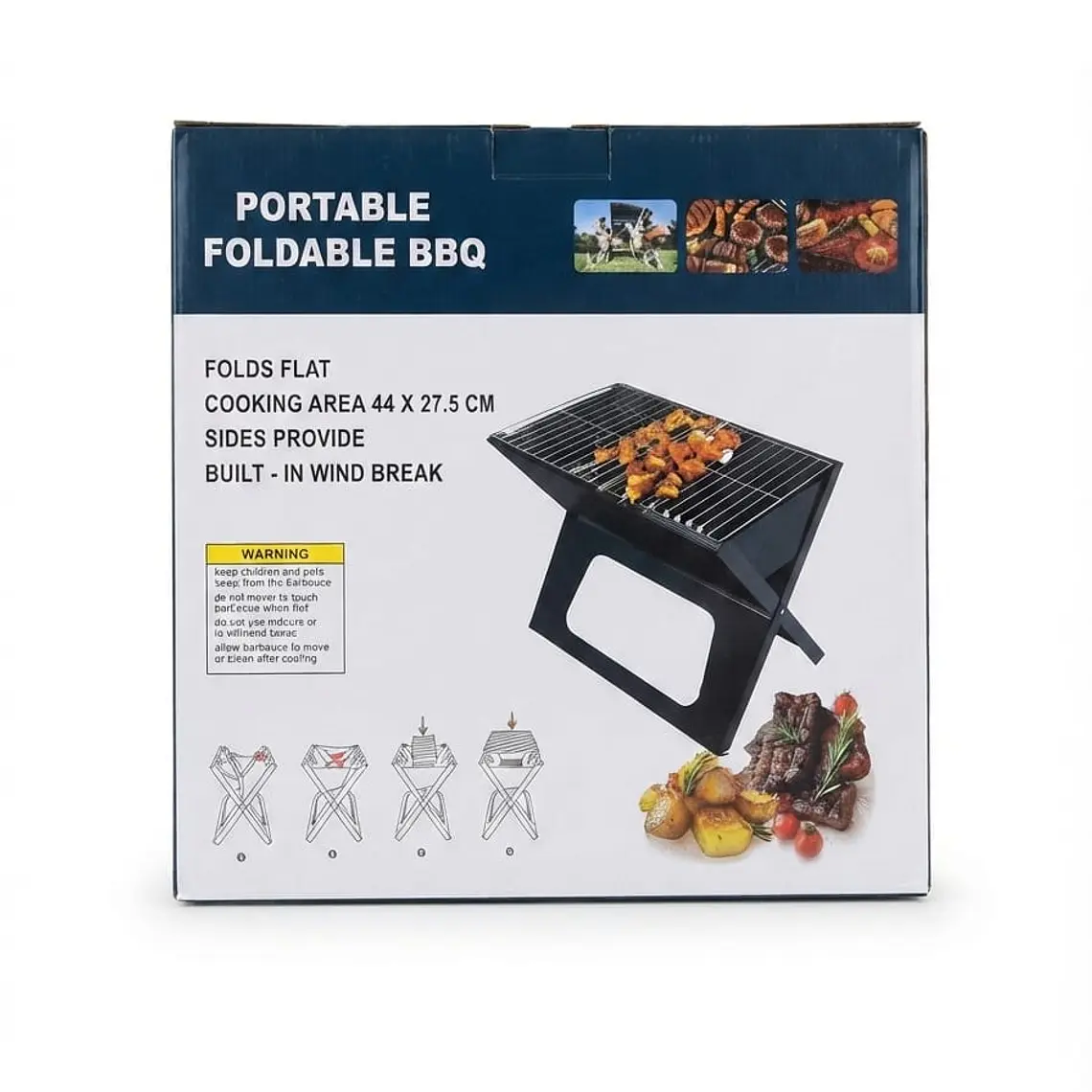 Asador De Carbón Portátil Plegable, Mini Parrilla Para Carne 3