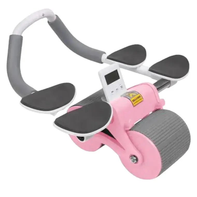 Rueda Para Abdominales Doble Con Rebote Automático Y Apoyo 2