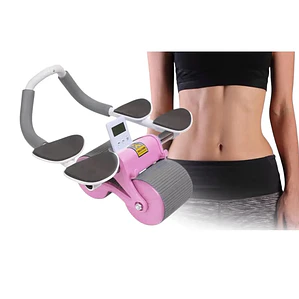 Rueda Para Abdominales Doble Con Rebote Automático Y Apoyo
