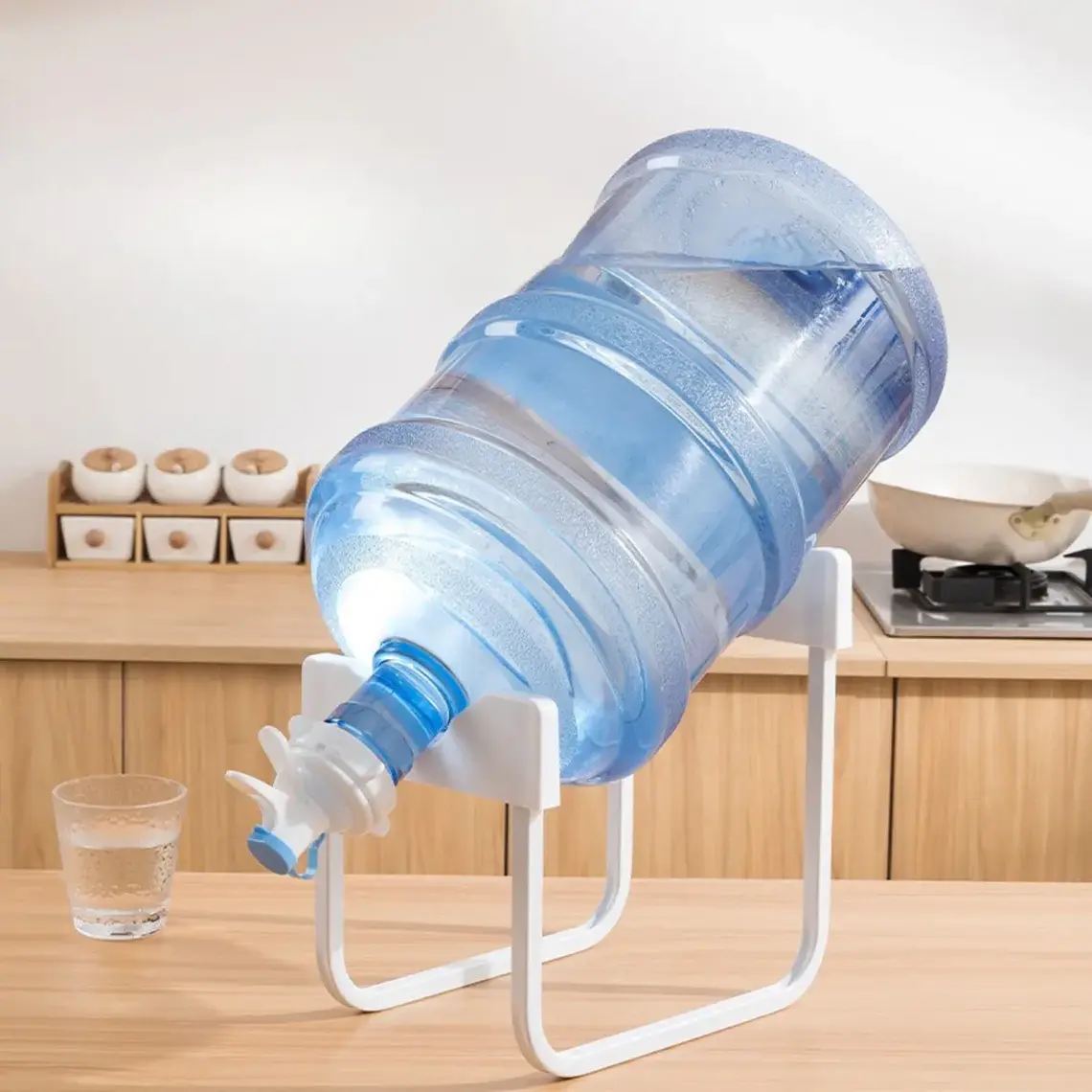 Soporte Metálico Para Bidón De Agua Con Boquilla Dispensador 1