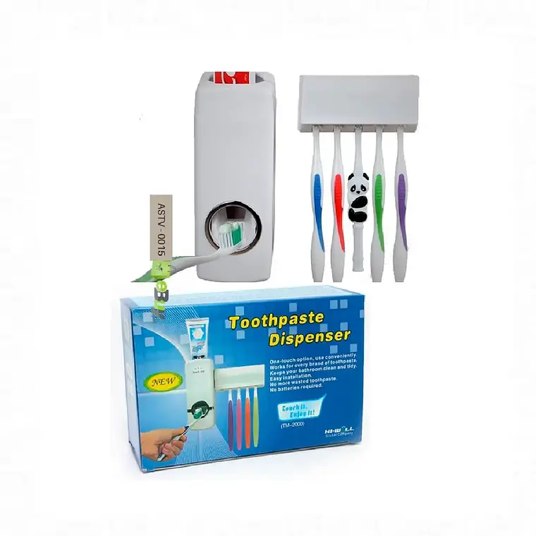 Dispensador De Pasta Dental Organizador Cepillos Dental 1