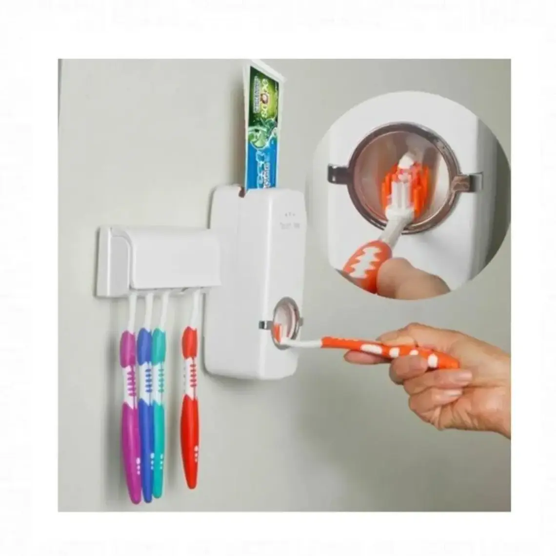 Dispensador De Pasta Dental Organizador Cepillos Dental 2