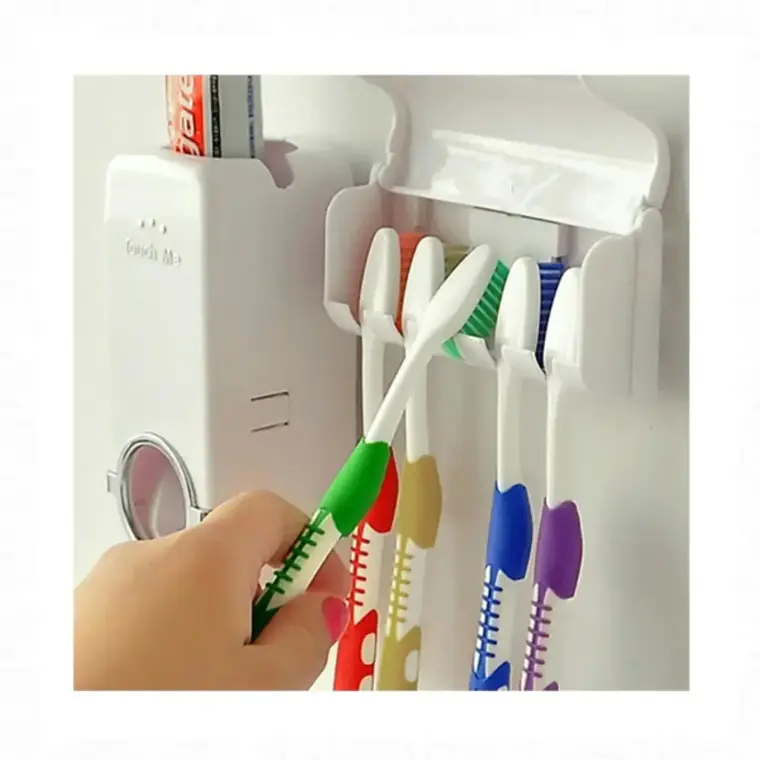 Dispensador De Pasta Dental Organizador Cepillos Dental 3
