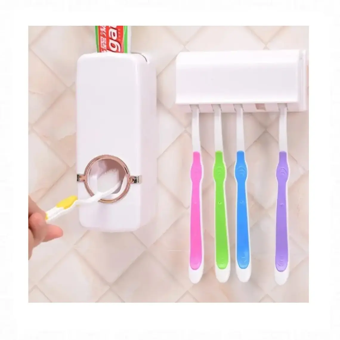 Dispensador De Pasta Dental Organizador Cepillos Dental 5
